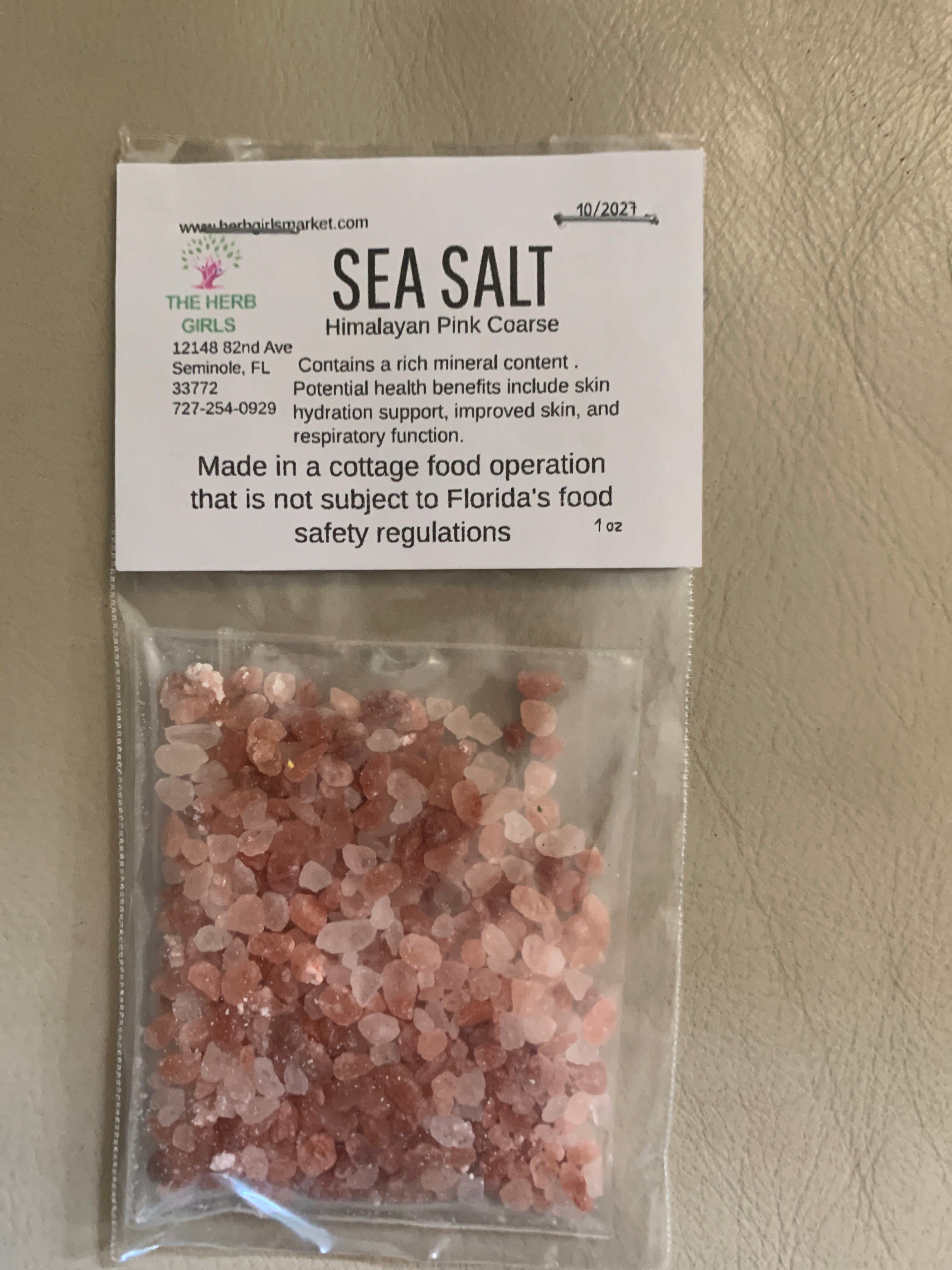 Sea Salt, Himalayan Pink, Course