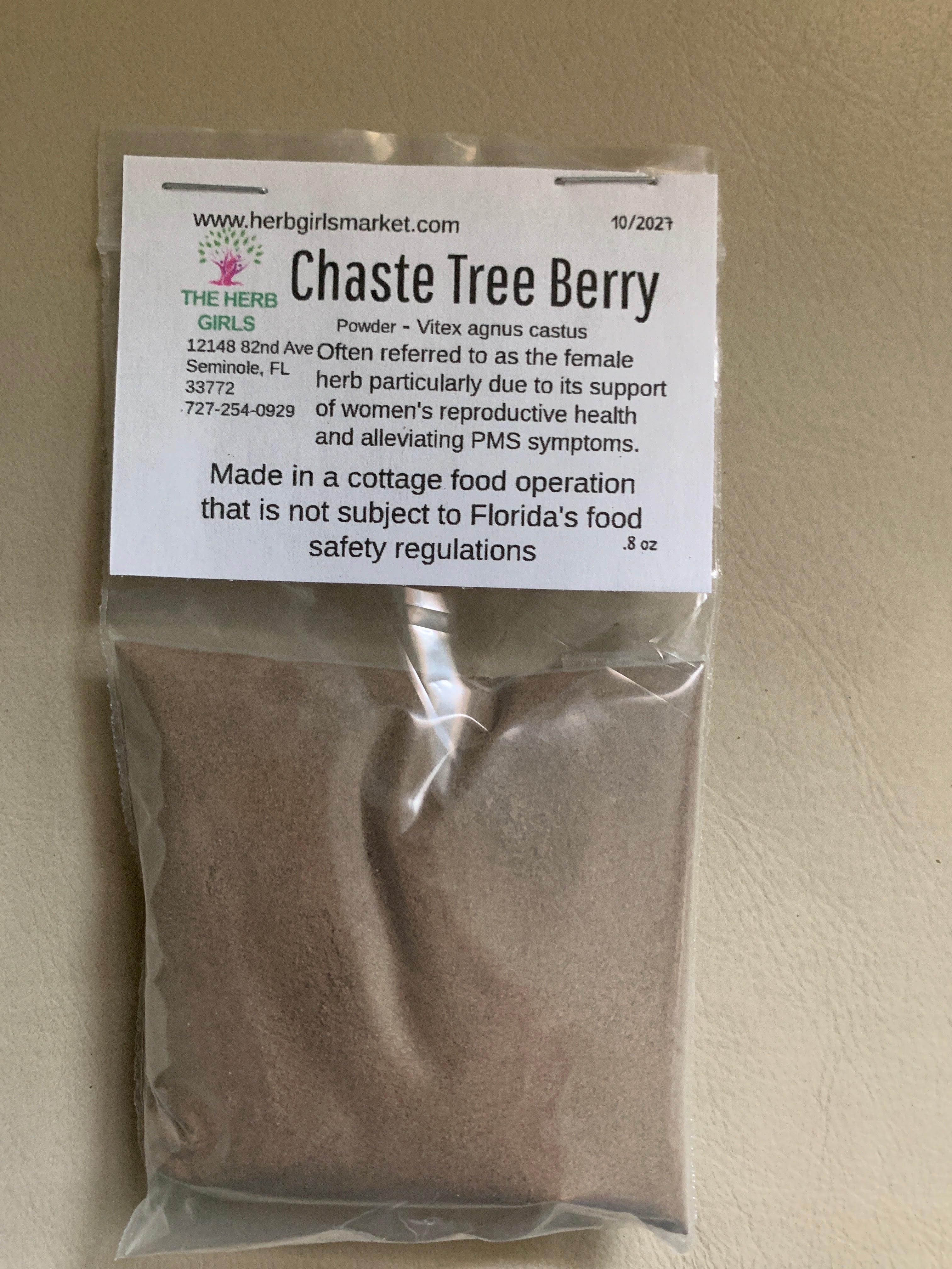 Chaste Tree Berry (aka Vitex) - Powder