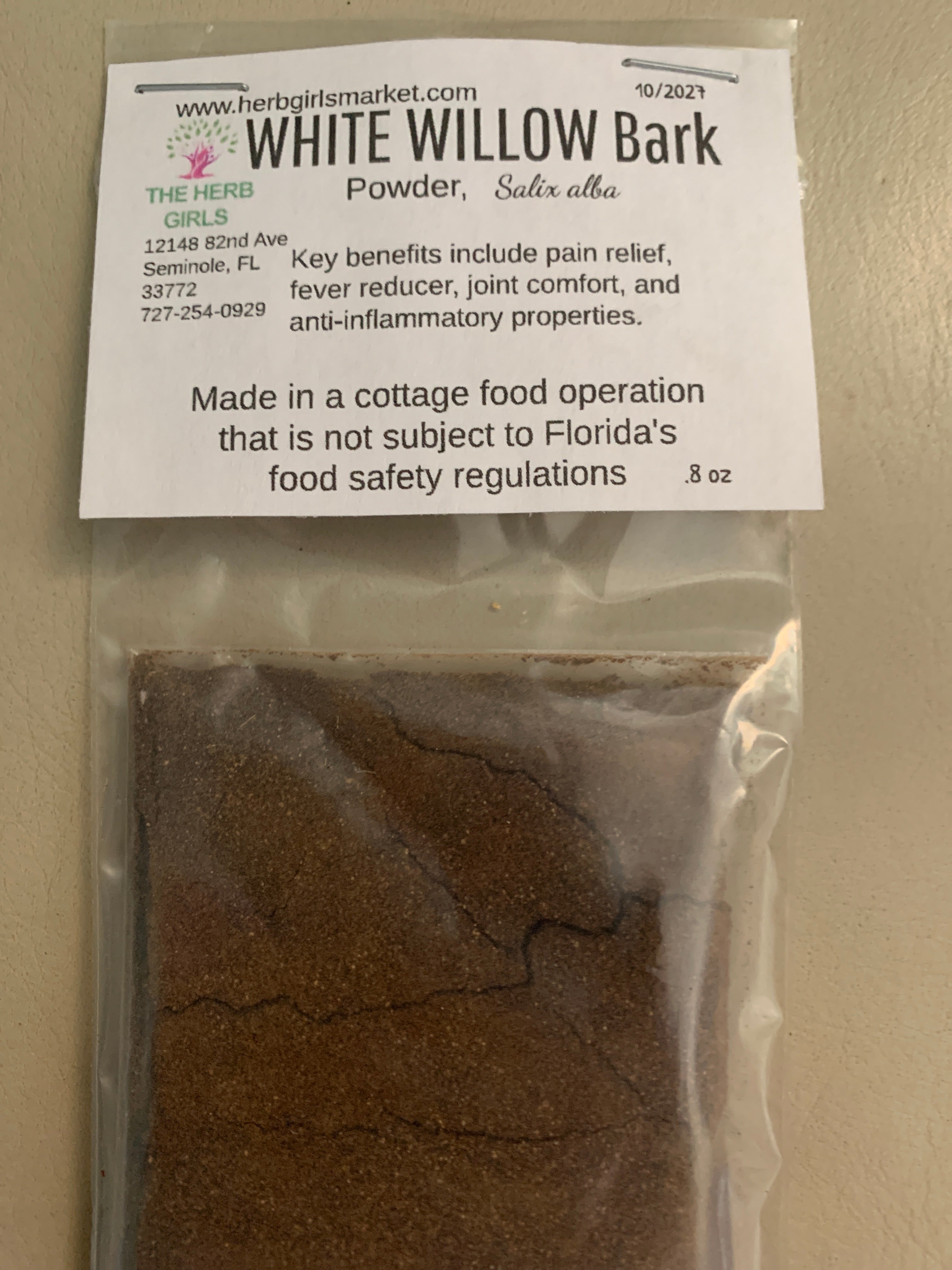 White Willow Bark Powder