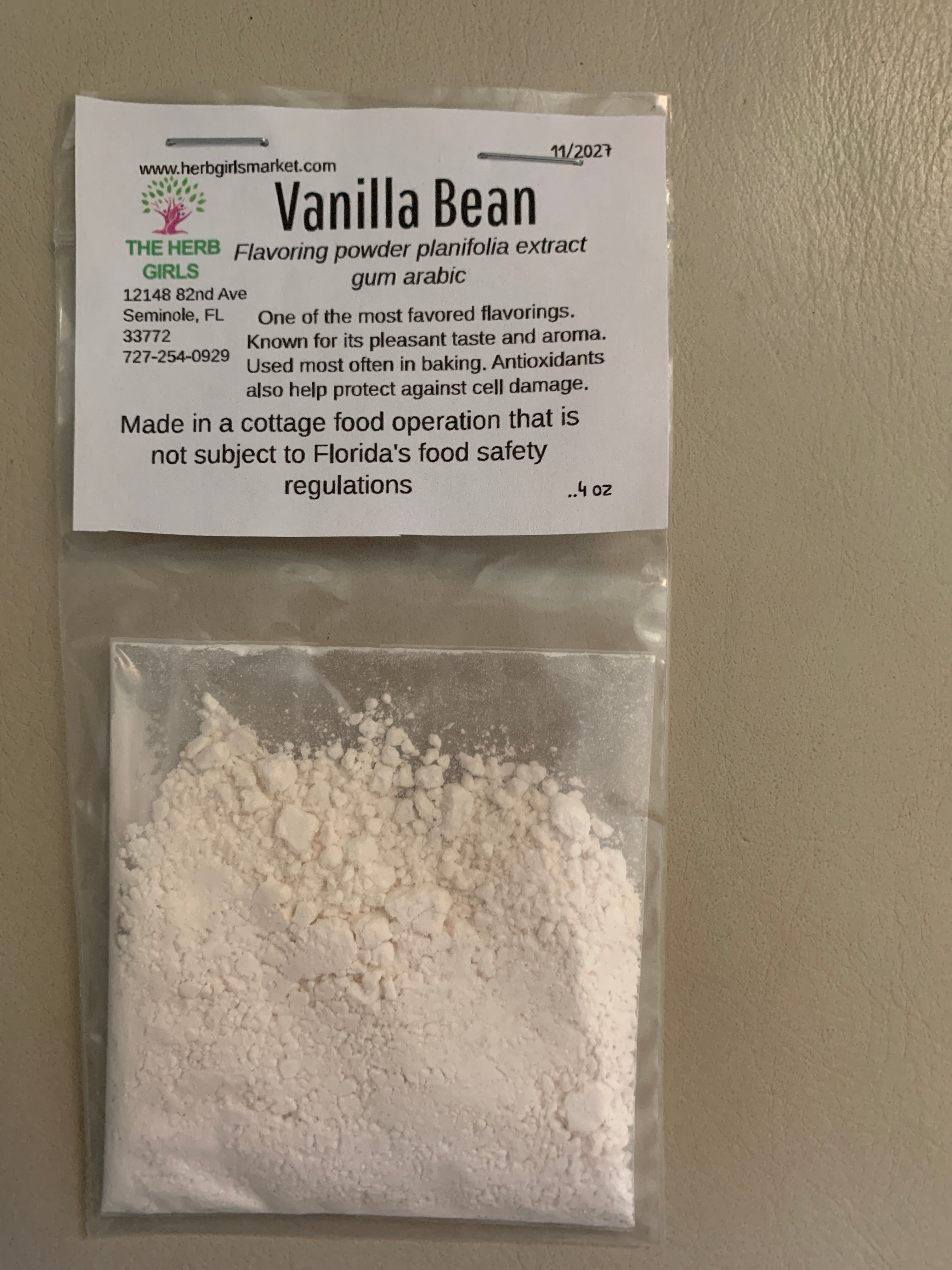 Vanilla Flavor Powder