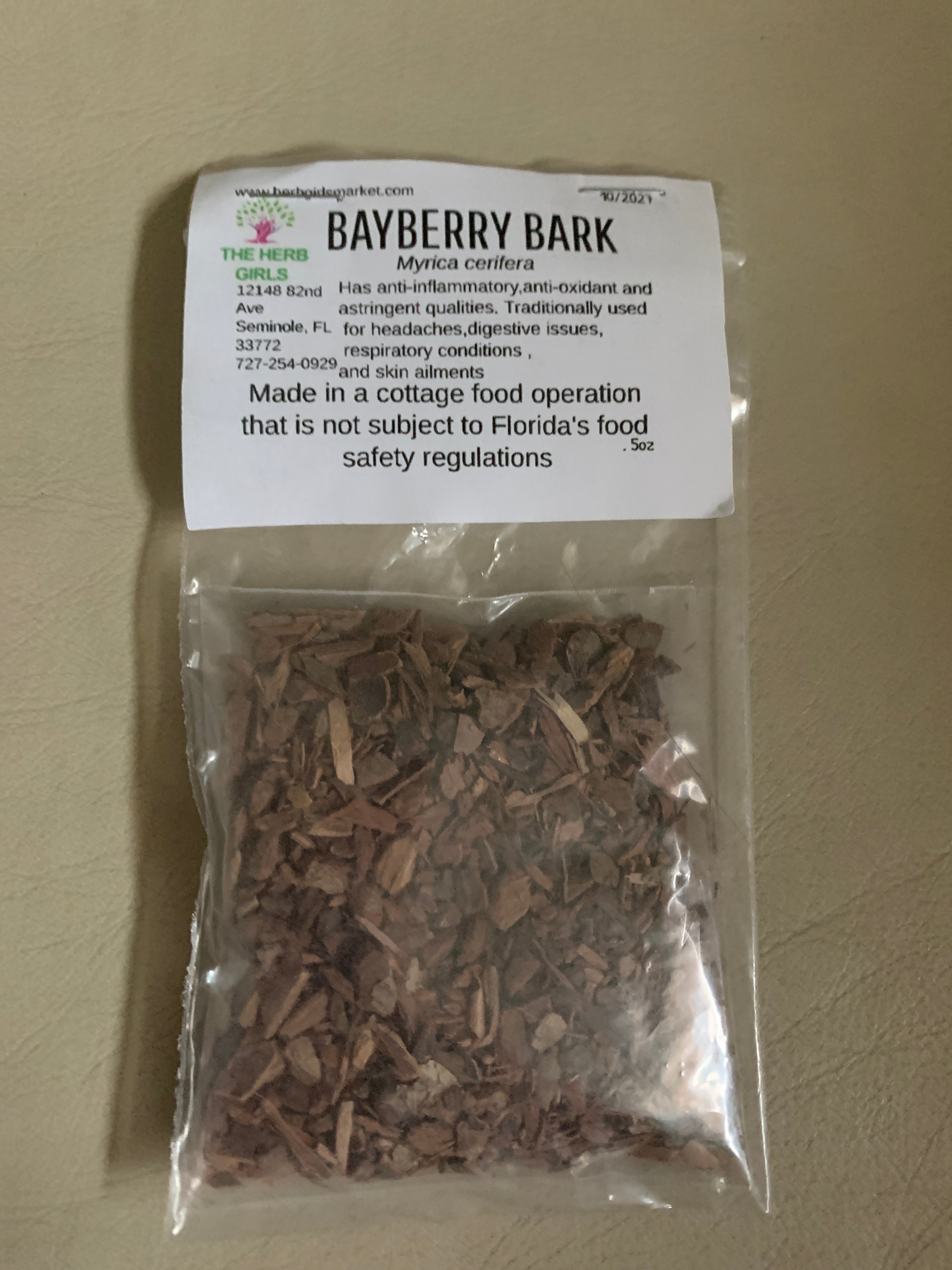 Bayberry Bark