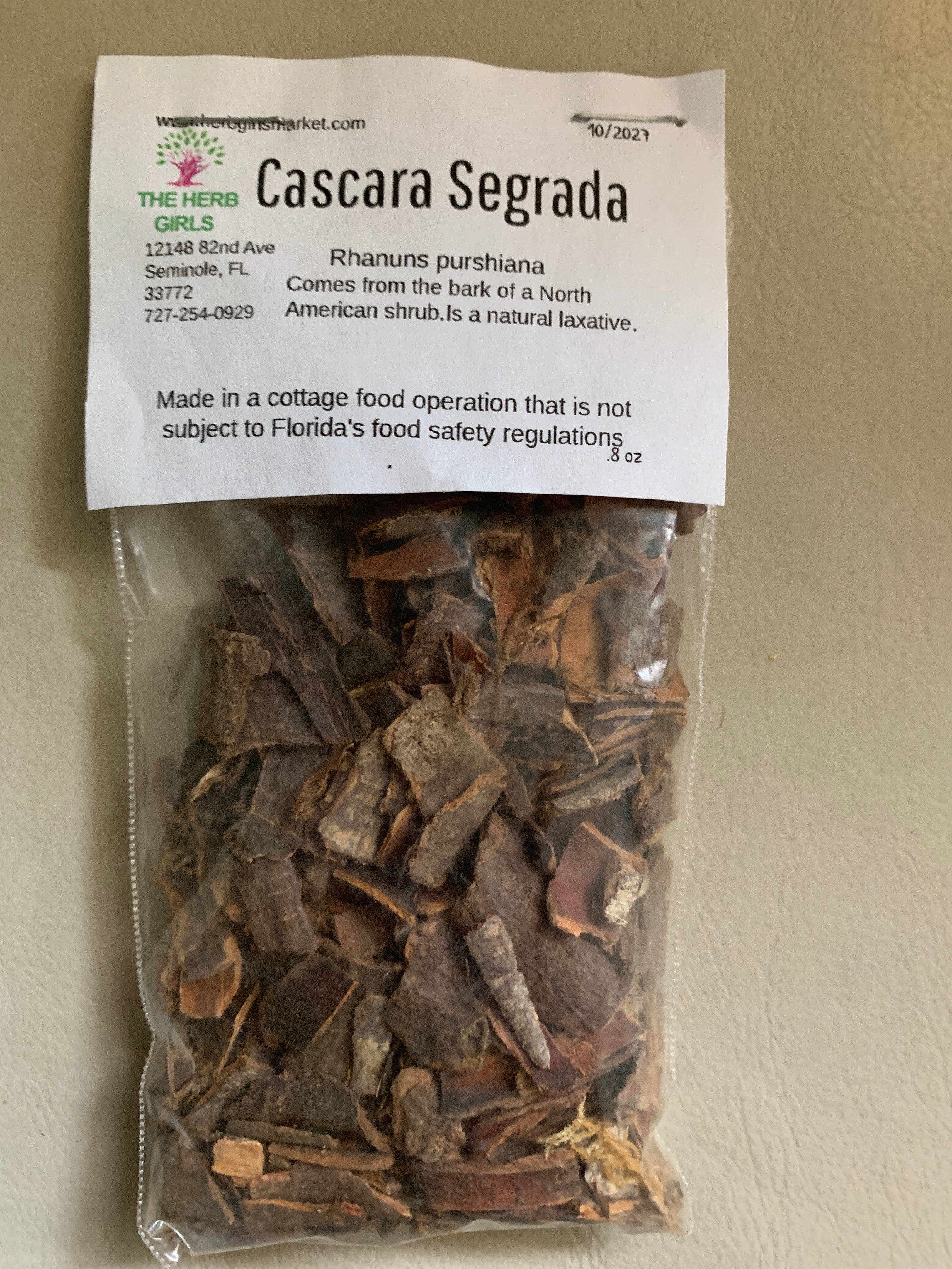 Cascara Sagrada Bark