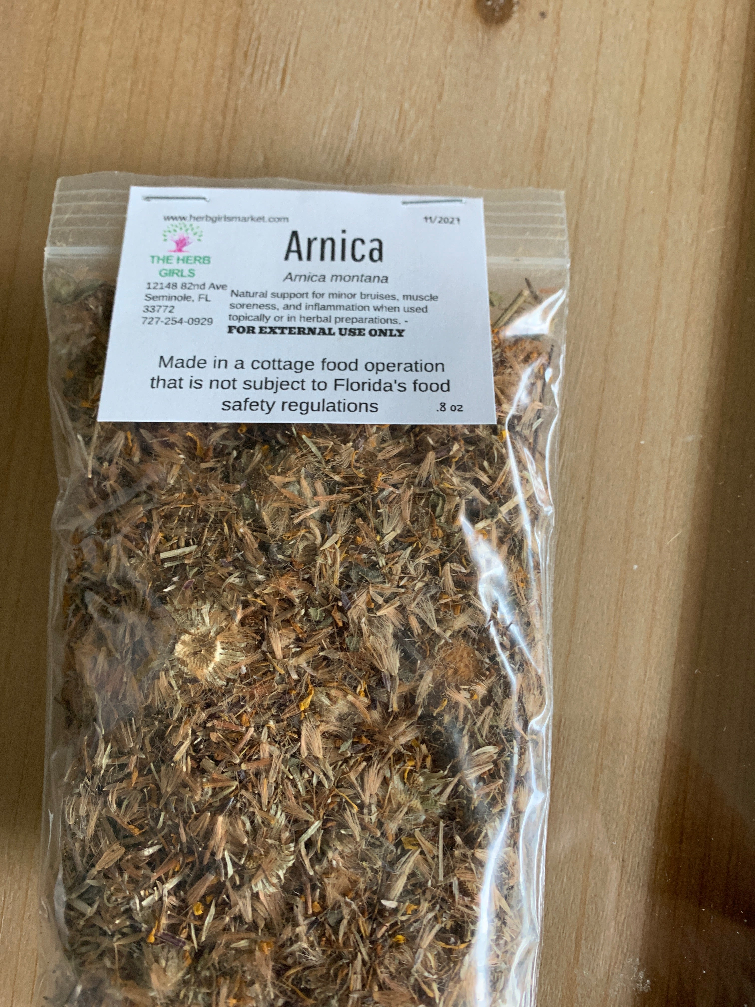 Arnica Flowers, whole, true arnica