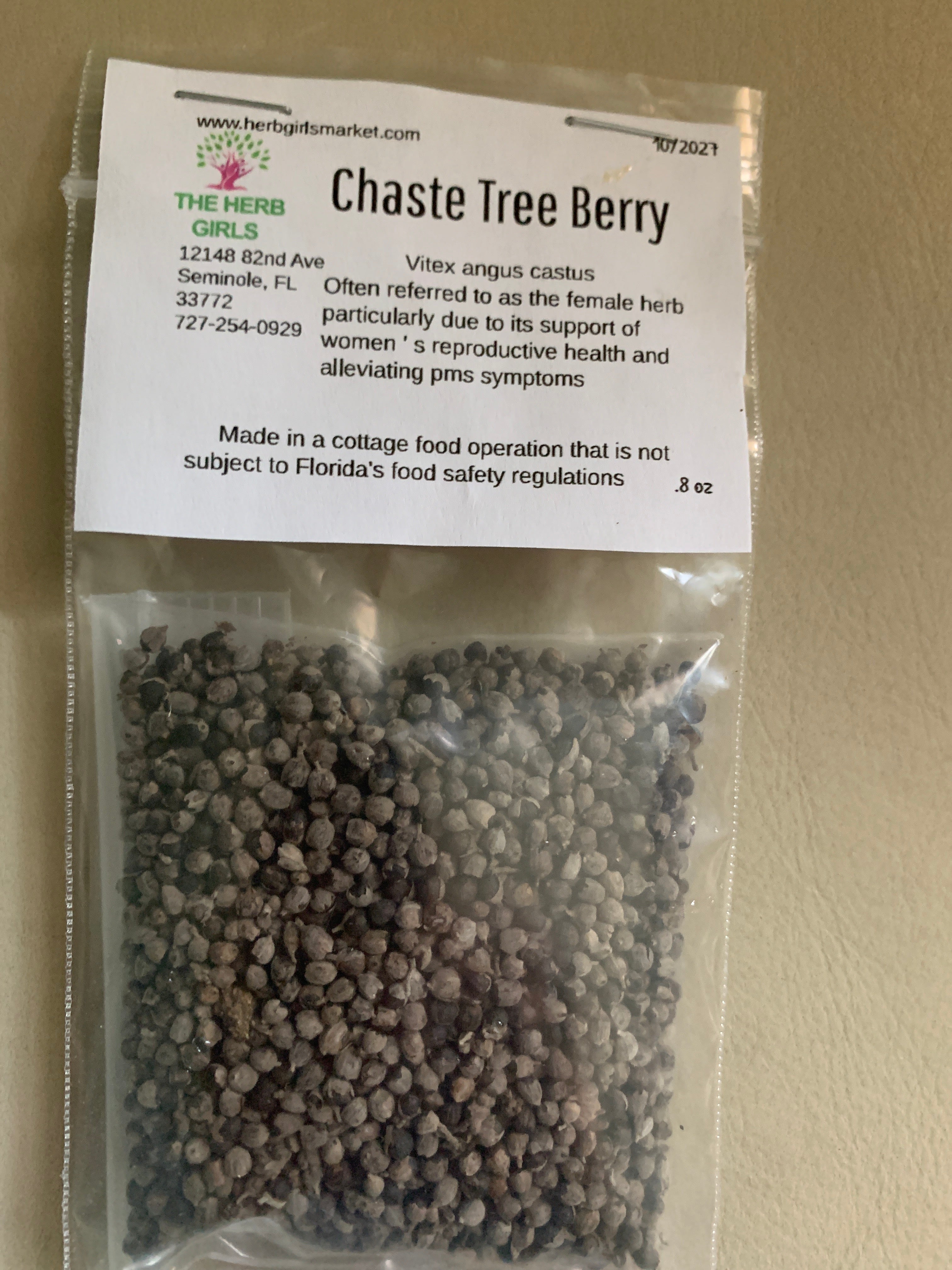 Chaste Tree Berry (aka Vitex) - Whole
