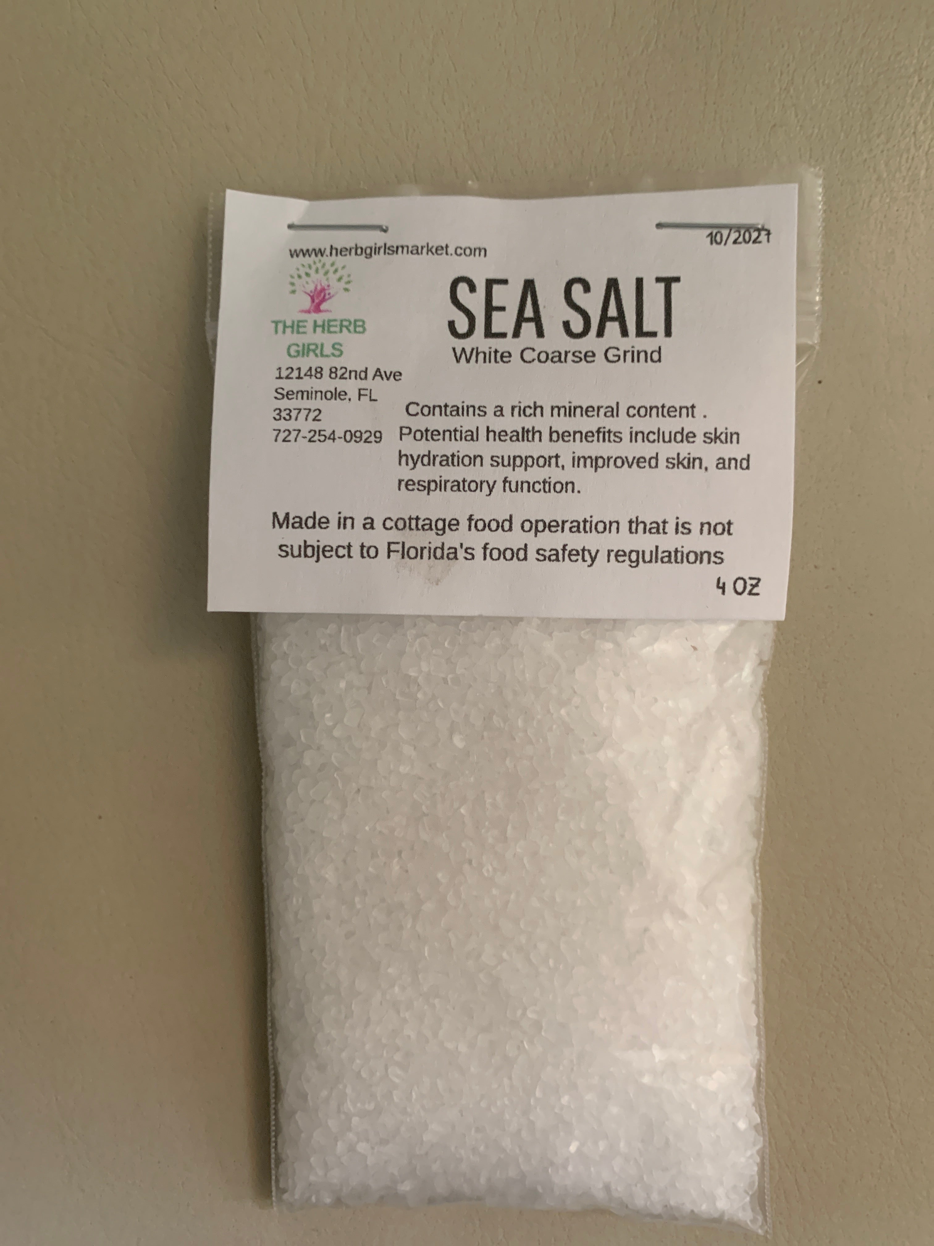 Sea Salt, White Course Ground