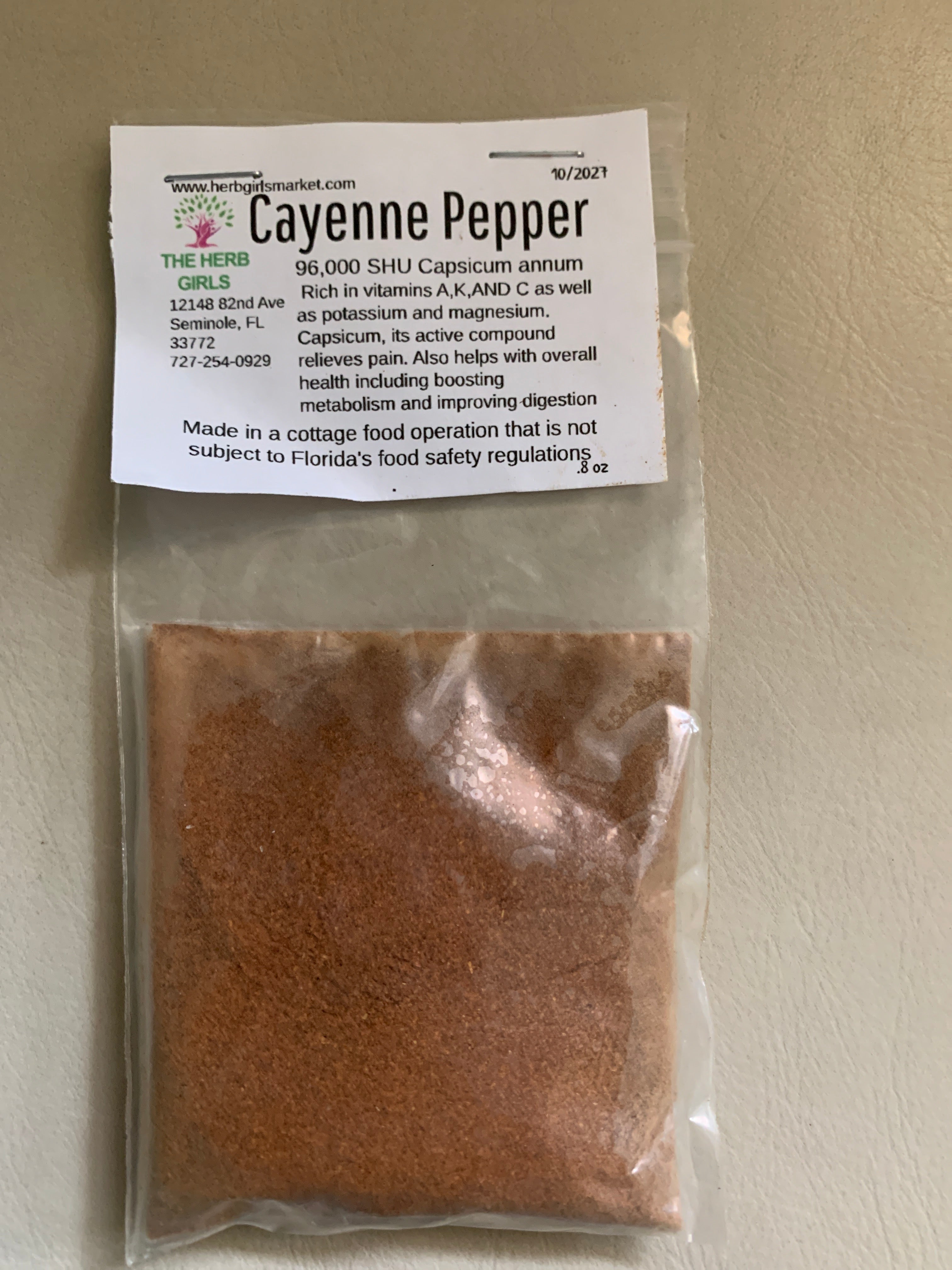 Cayenne Pepper, 96,000 SHU
