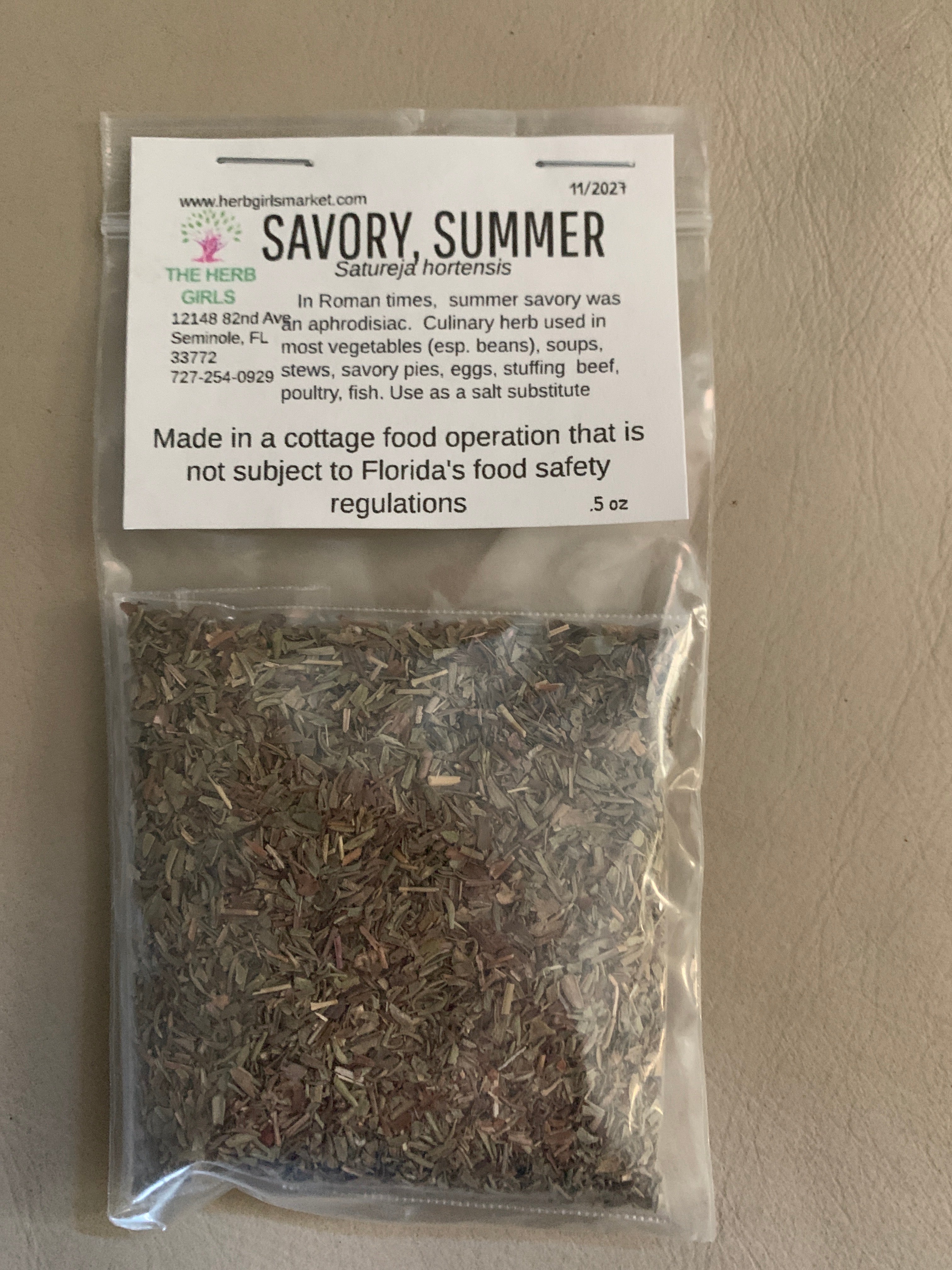 Savory, Summer