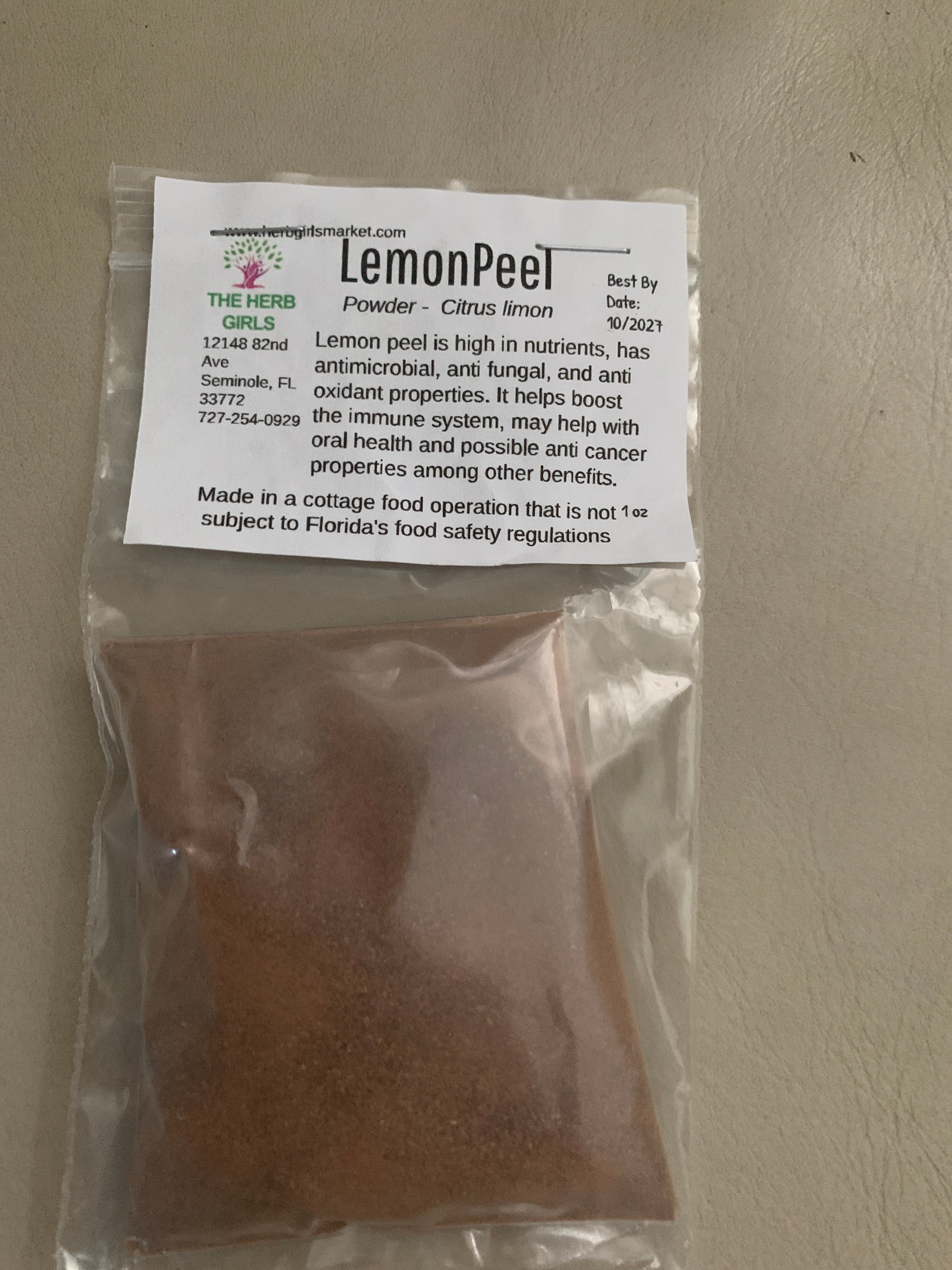 Lemon Peel Powder