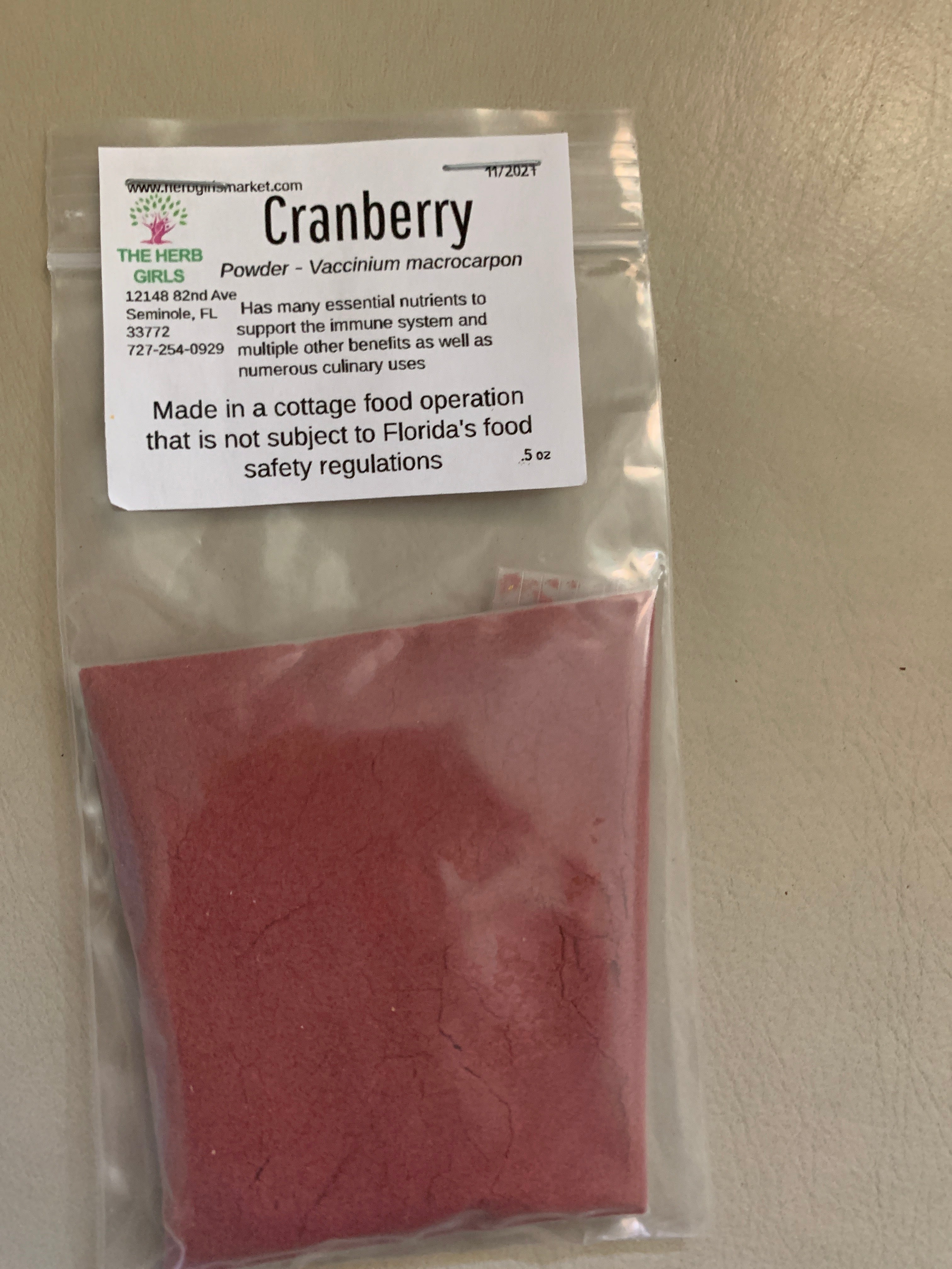 Cranberry Powder
