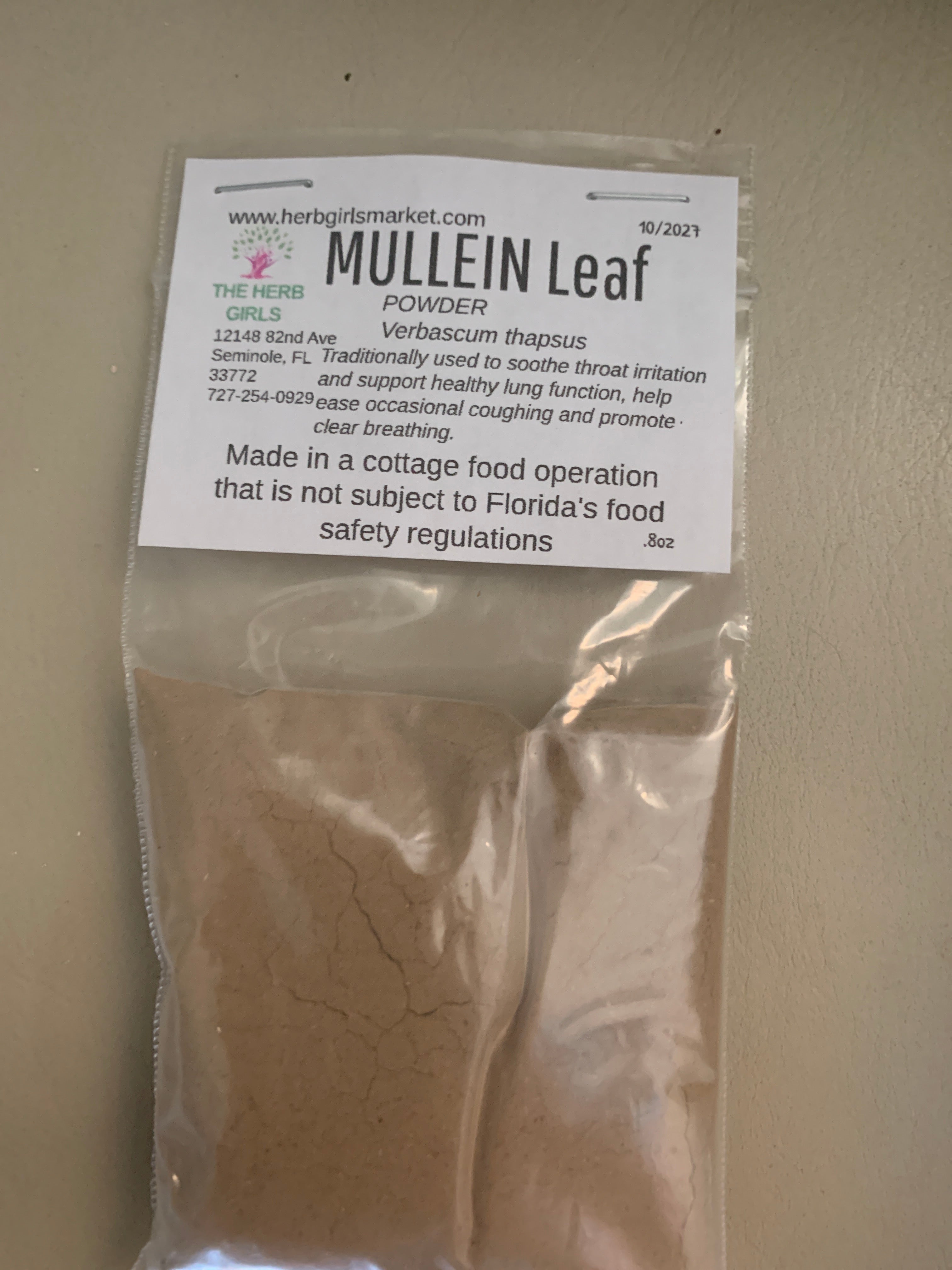 Mullein Leaf Powder