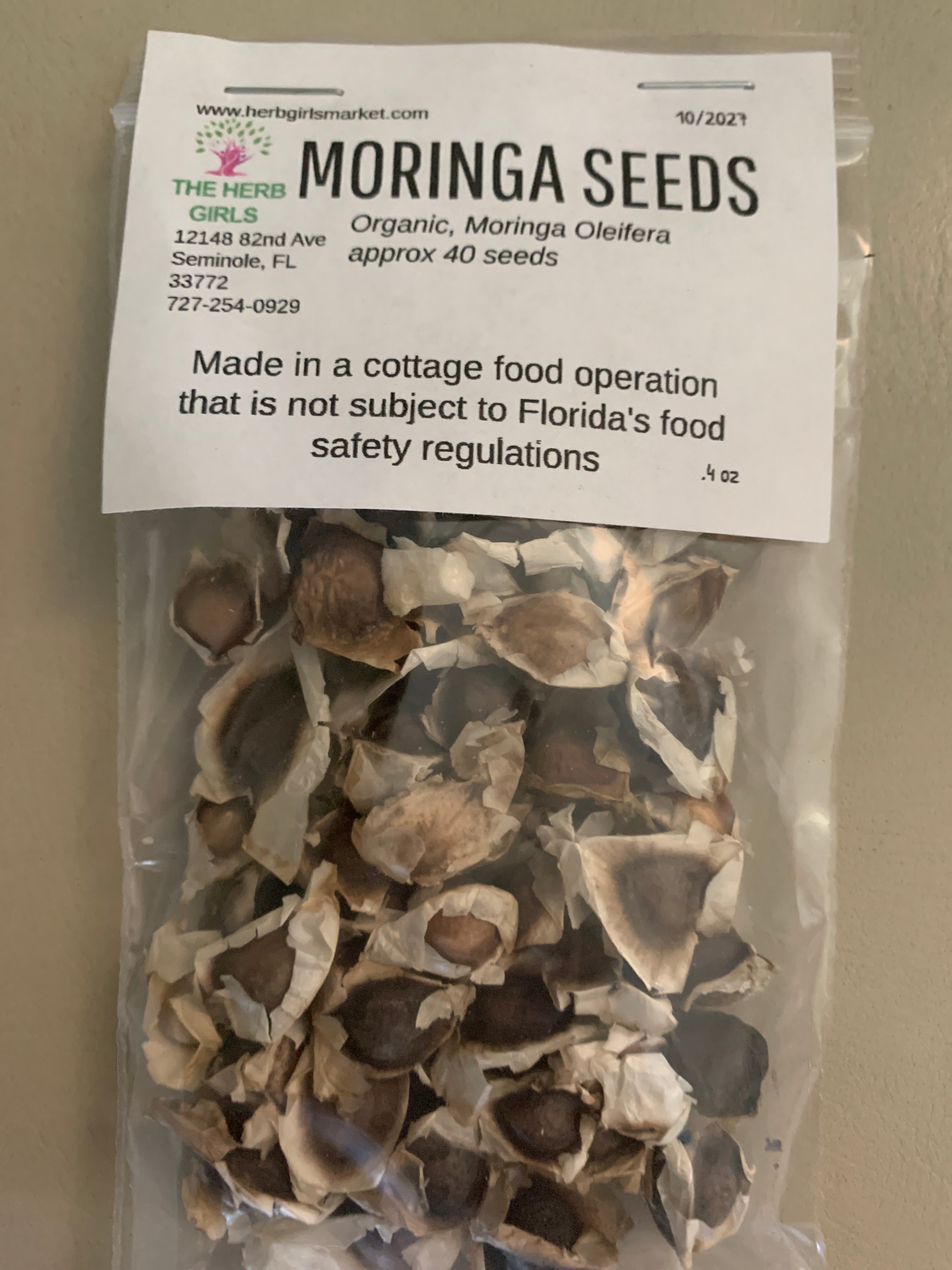Moringa Seeds, organic