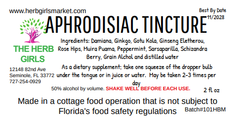 Aphrodisiac Tincture