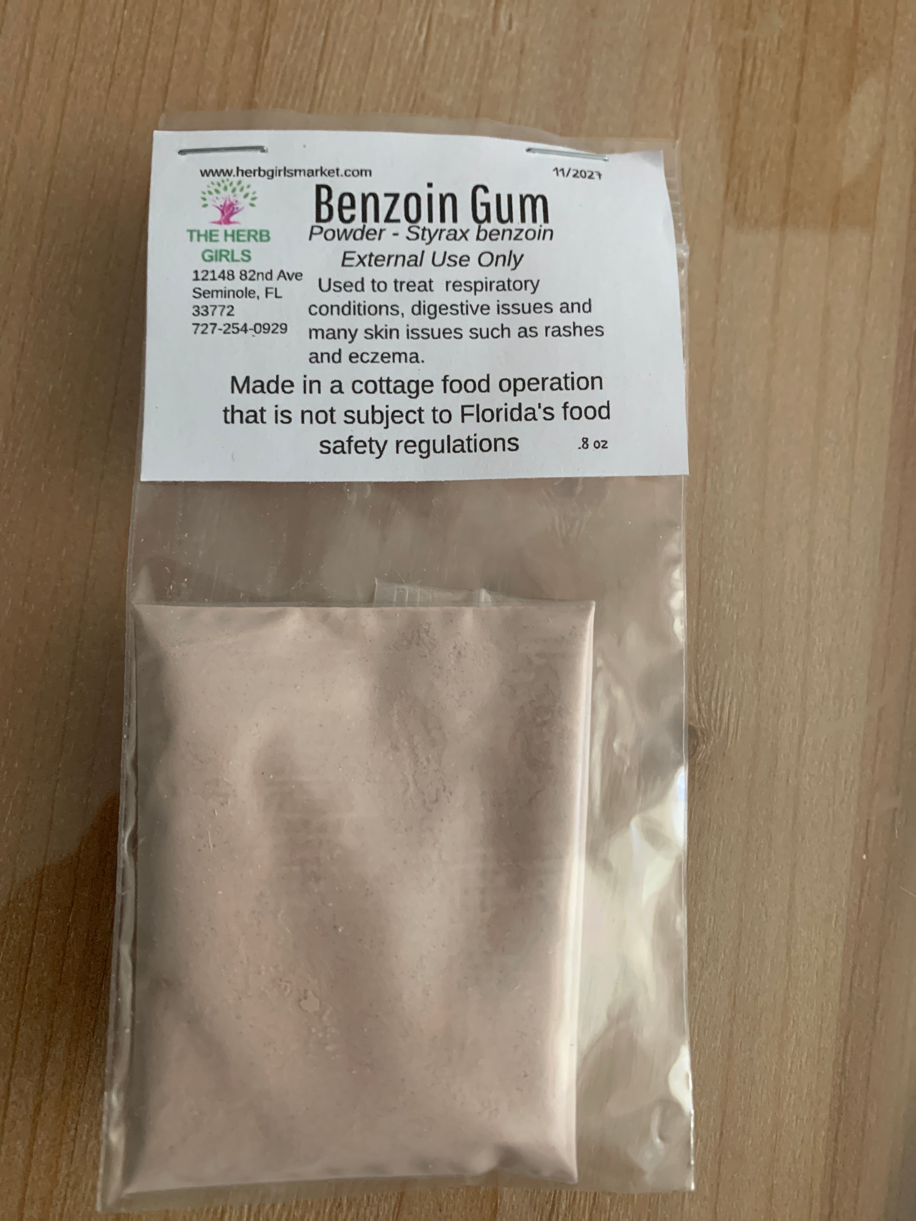 Benzoin Gum Powder