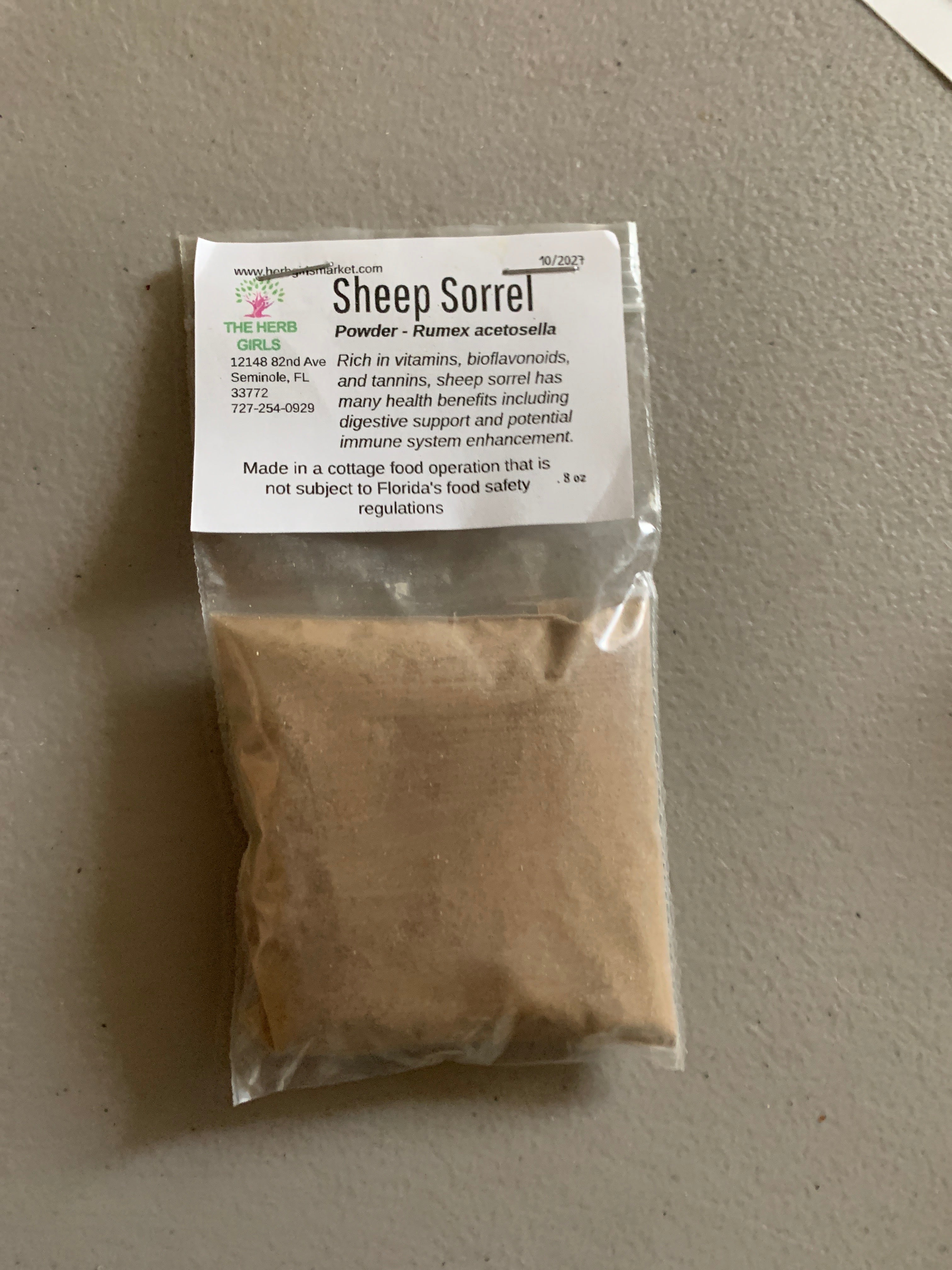 Sheep Sorrel Powder