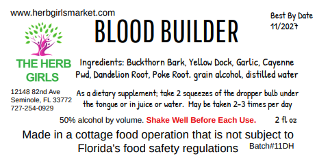Blood Builder Tincture