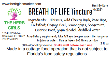 Breath of Life Tincture