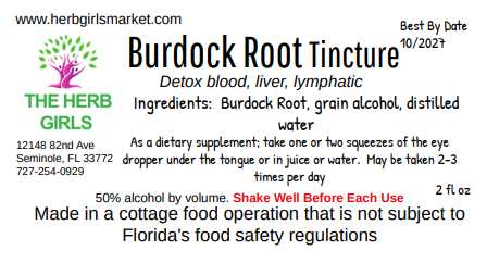 Burdock Ticture
