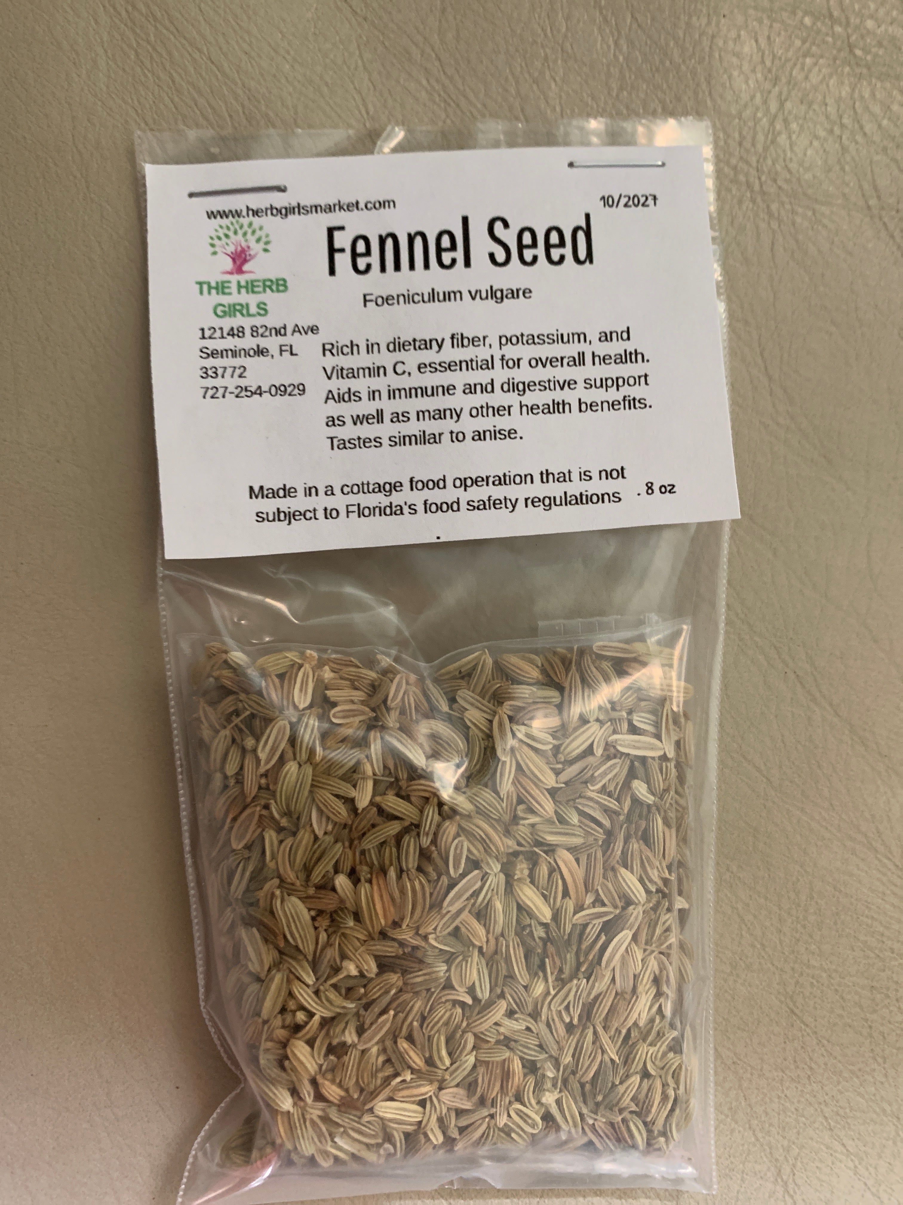 Fennel Seed, Whole