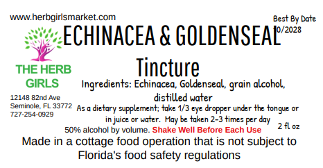 Echinacea and Goldenseal Tincture