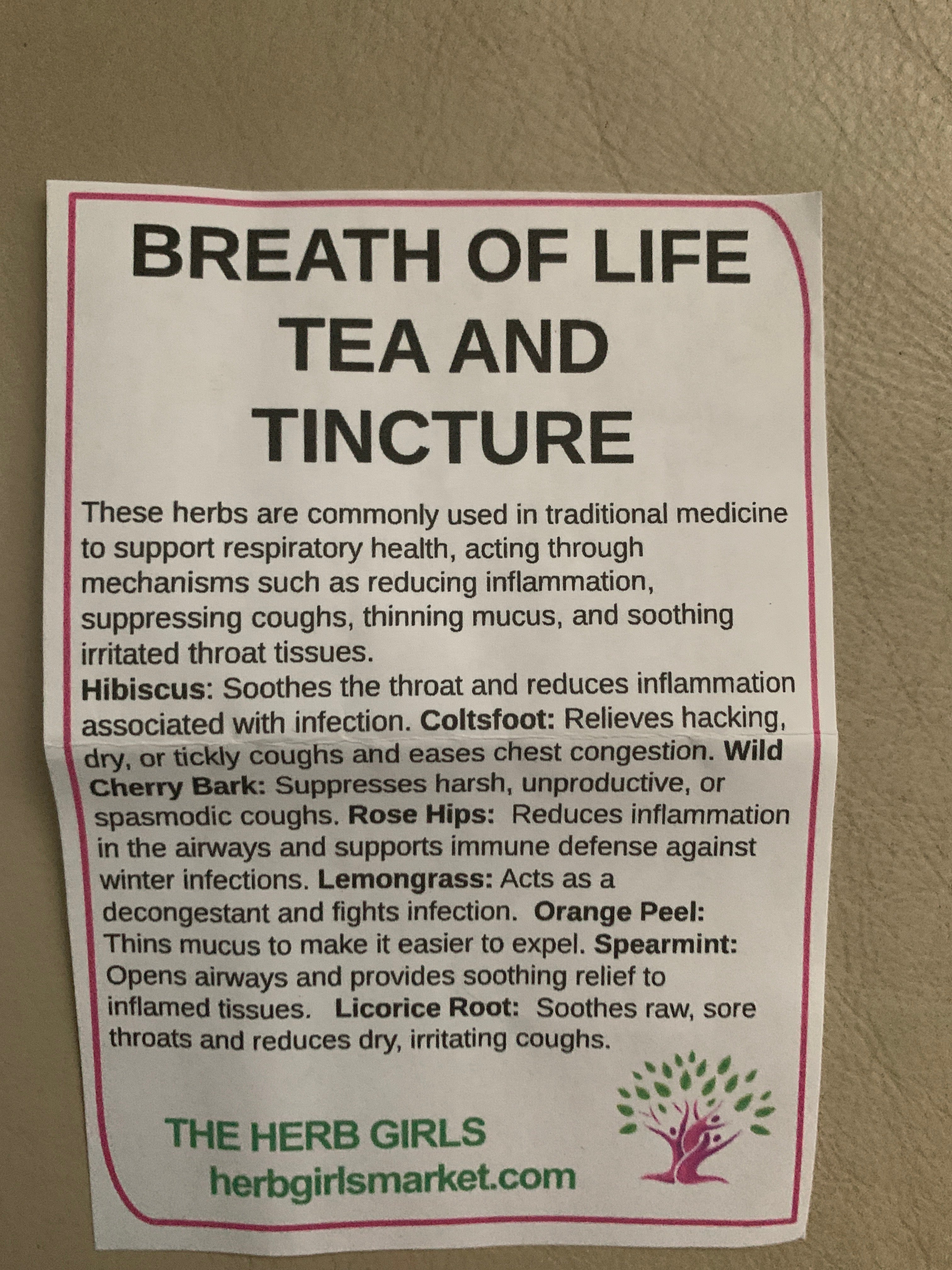 Breath of Life Tea
