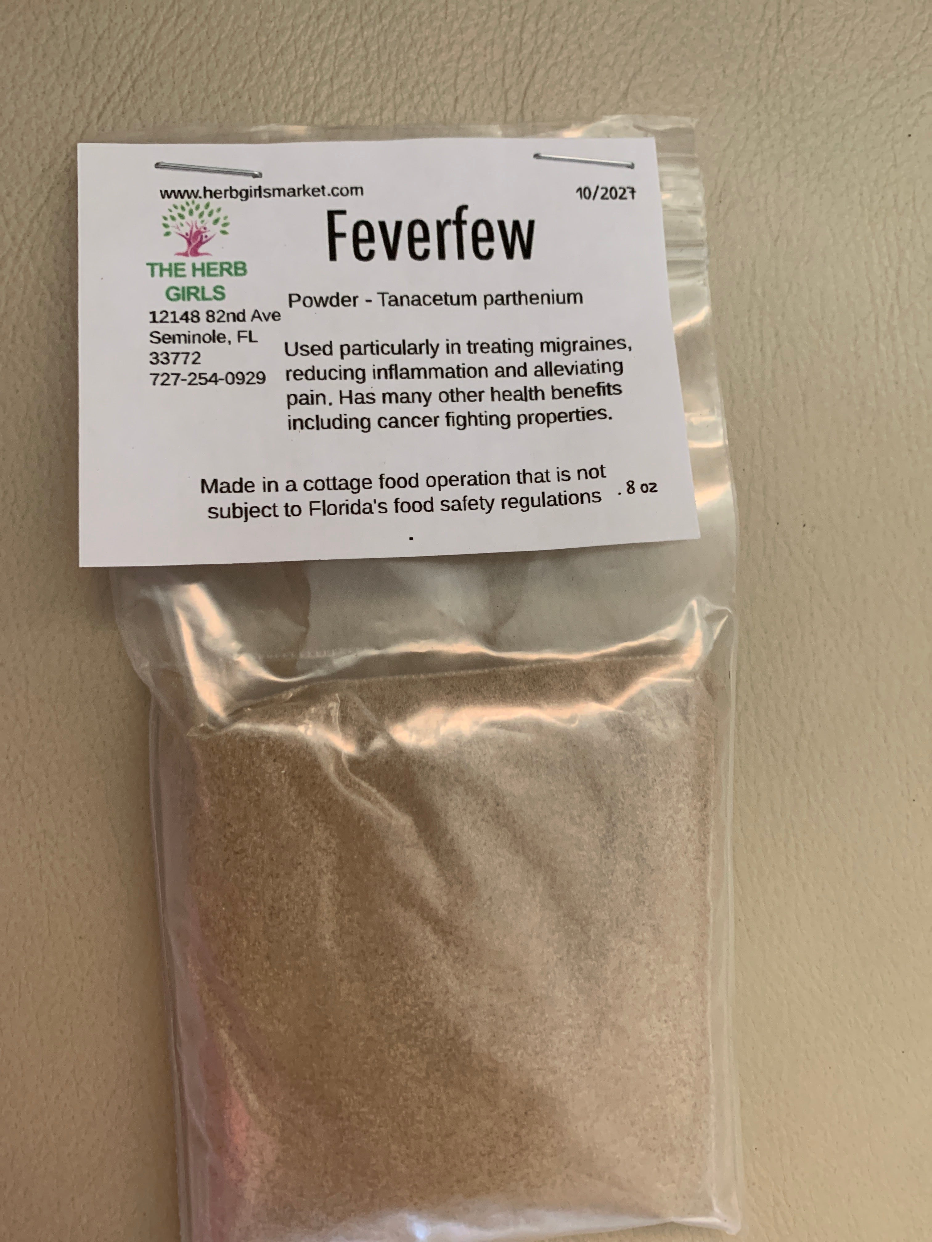 Feverfew powder