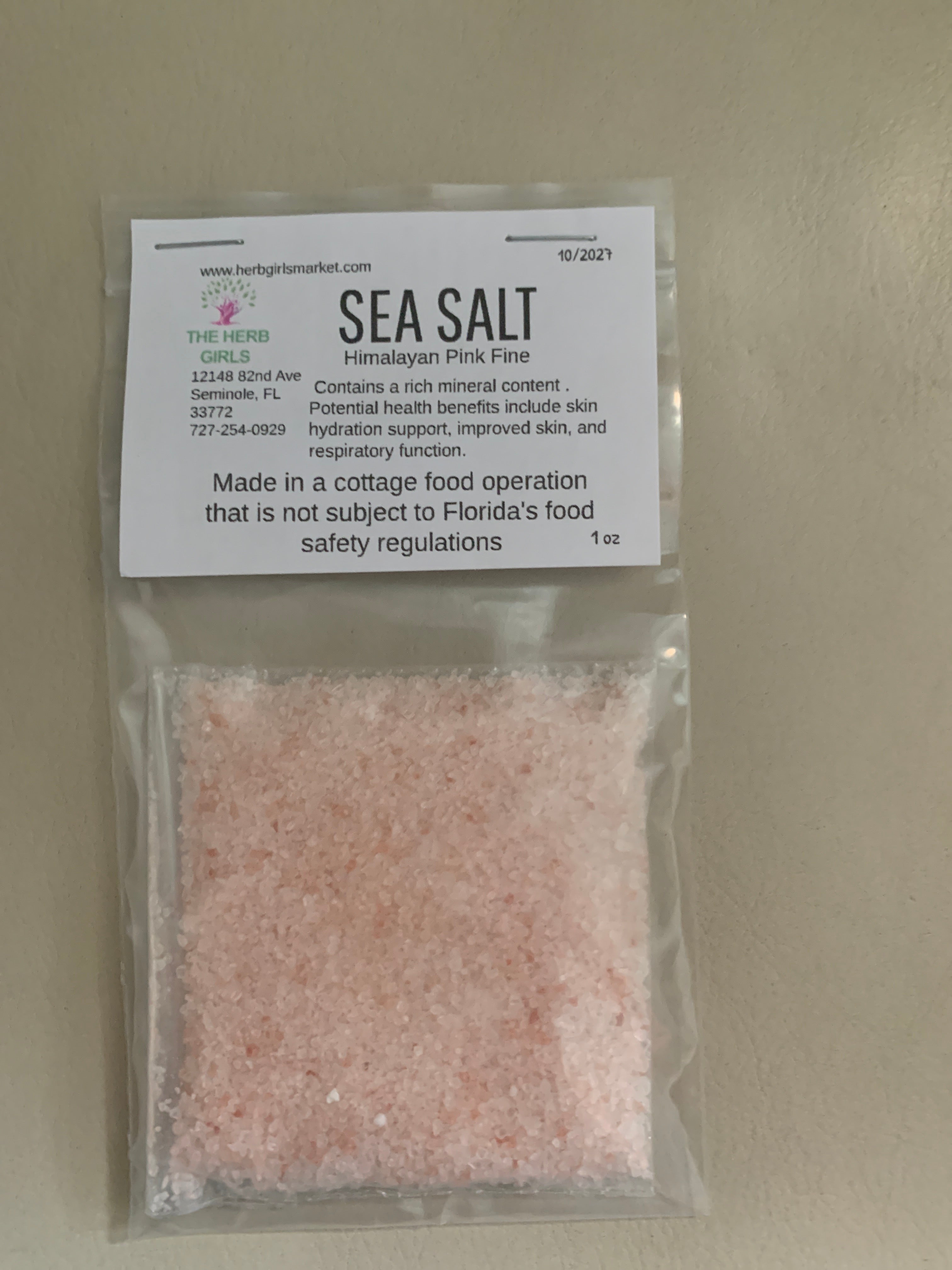 Sea Salt, Himalayan Pink, Fine ground