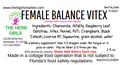 Female Balance - Vitex Tincture