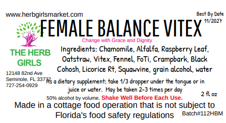 Female Balance - Vitex Tincture